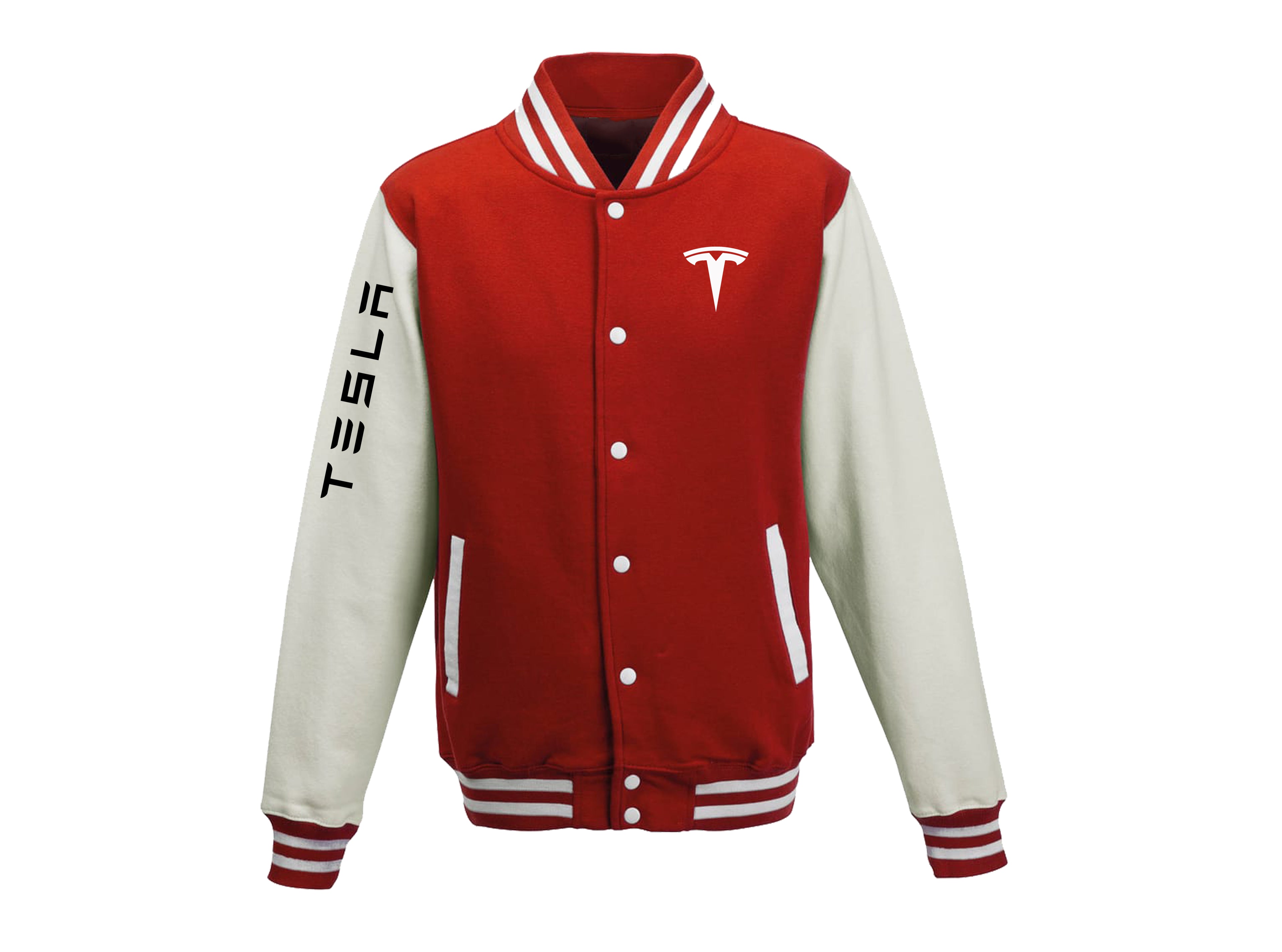 Tesla Motors Tesla Red Jacket Tesla Fashion Warm Fleece Wool